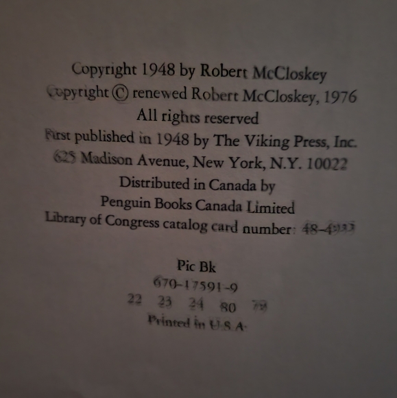 Blueberries For Sal Hardback Book - Picture 5 of 8